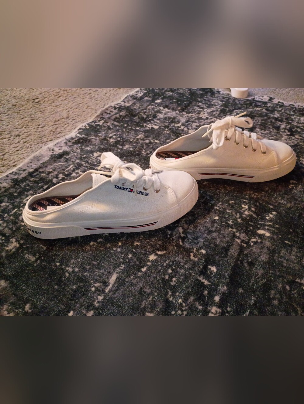 Women's "Tommy Hilfiger" Canvas Slip Ons